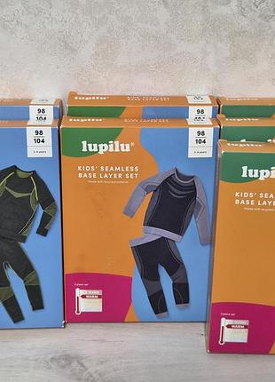 Детское термобелье lupilu kids’ seamless base layer set
