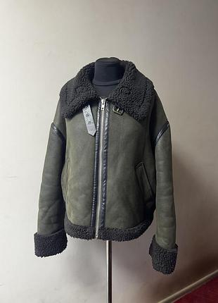 Дублянка жіноча zara хакі хл оверсайз