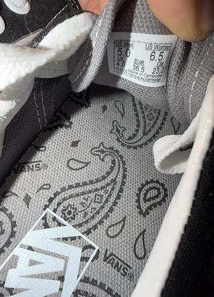Кеди vans era 59 paisley black/grey унисекс 8