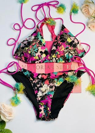 Роздільний купальник victoria's secret вінтажний різнокольоровий