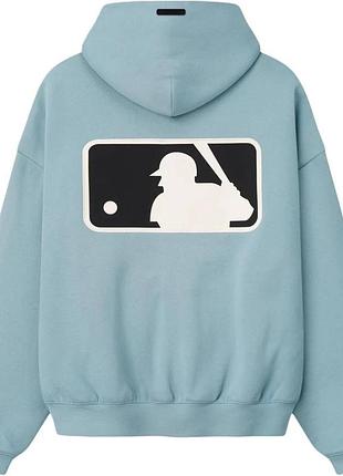 Чоловіче худі fear of god essentials mlb full zip sport hoodie блакитне