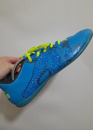 Чоловічі футзалки бампи спортивні кросівки adidas x 15.4 in (art s77886) — розмір 45 1/3 (устілка 29 см)