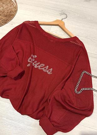 Брендовый джемпер oversize guess (оригинал) 2