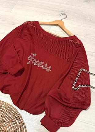 Брендовый джемпер oversize guess (оригинал)