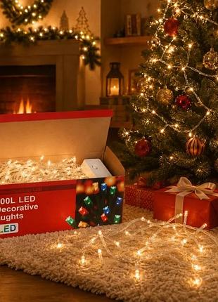 Гірлянда світлодіодна від мережі 19564 26 м 500 led тепла жовта