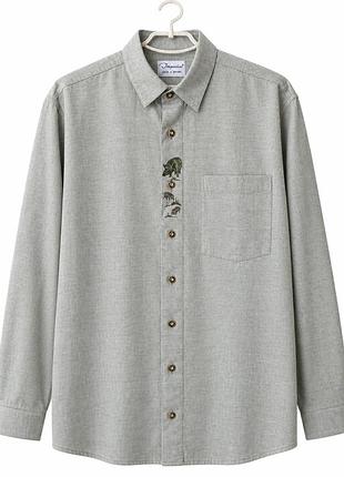 Чоловіча вінтажна сорочка imperial jagd з вишивкою розмір 45/46(xxl-3xl)
