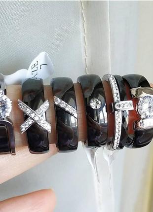 Кільця кільце чорне кераміка керамічне кільце перстень чорне