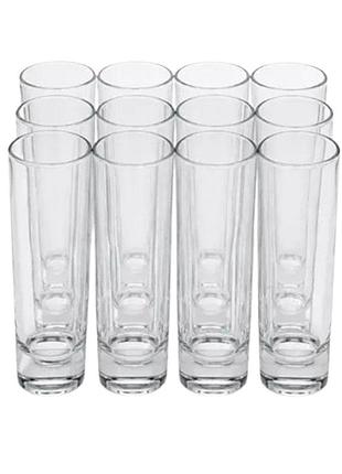 Набір чарок для міцних напоїв conical glass 12 штук по 65 мл hp-17-10