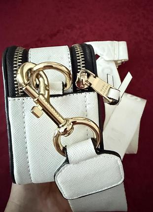 Сумка для жінок marc jacobs the snapshot біла 8