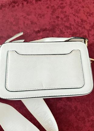 Сумка для жінок marc jacobs the snapshot біла 3