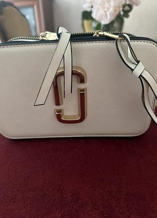Сумка для жінок marc jacobs the snapshot біла 9