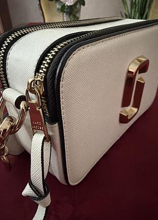 Сумка для жінок marc jacobs the snapshot біла 10
