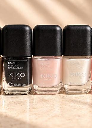 Лак для нігтів kiko milano kiko milano smart fast dry nail lacquer (об'єм 7 мл)