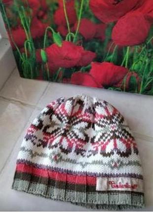 Коттоновая трикотажная шапка бренда timeberland s-m eur 46