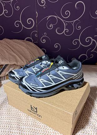 Кросівки чоловічі salomon xt-6 gore-tex сірі