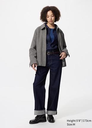 Коротке пальто жакет бомбер uniqlo single collar short blouson