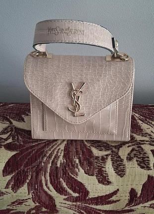 Сумка для жінок yves saint laurent бежева