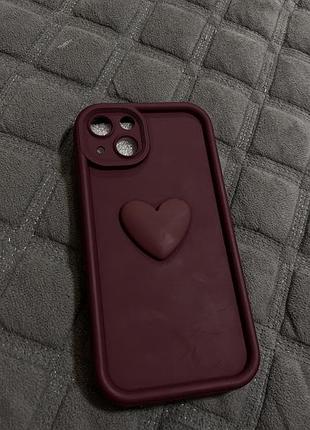 Чохол apple для iphone 13 з серцем
