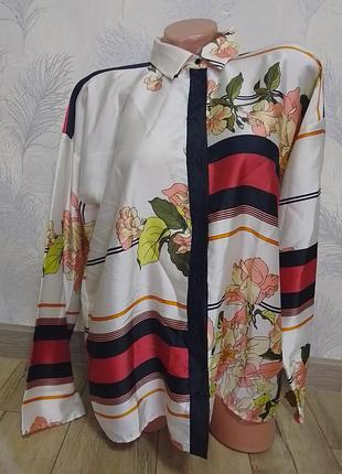 Атласна сорочка zara 3