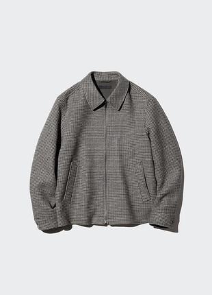 Коротке пальто куртка бомбер uniqlo single collar short blouson