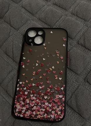 Чохол apple для iphone 13 з блискітками