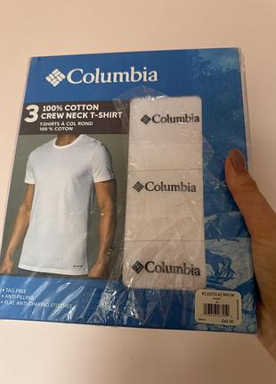 Набір чоловічих футболок columbia men's 3 pack cotton crew neck t-shirt