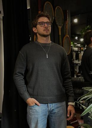 Zara светр в сірому вареному кольорі. щільний матеріал, гарно тримає форму. вільний крій.