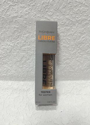 Тестер женского парфюма yves saint laurent libre l'absolu platine объемом 25 мл. это восточно-цветочный аромат от бренда ys/l
