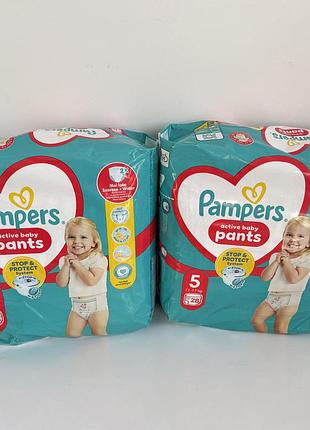 Подгузники-трусики pampers active baby pants размер 5 (11-17 кг), 28 шт