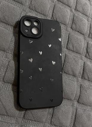 Чохол apple для iphone 13 з принтом серця