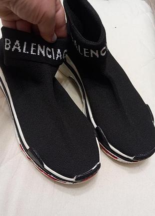 Кросівки balenciaga speed trainer чорні