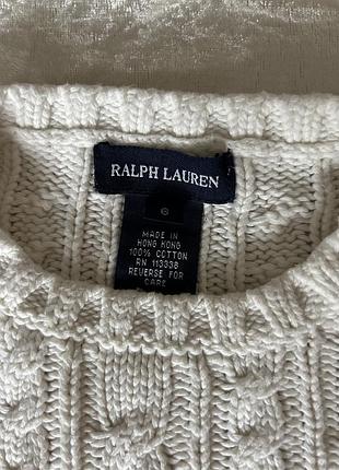 Светр polo ralph lauren білий 3