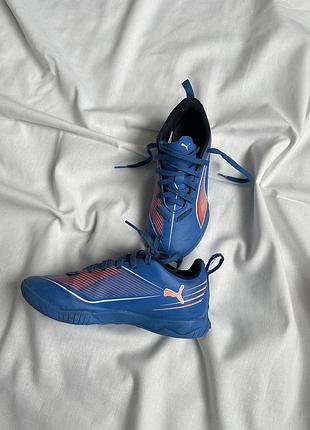 Футбольні кросівки puma сині розмір 32(21см вкладка)