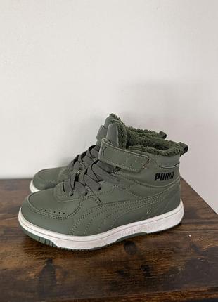 Дитячі черевики-кросівки puma 🫒 розмір eu 31, устілка 19 см.