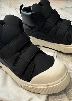 Черевики хайтопи zara для хлопчиків чорні