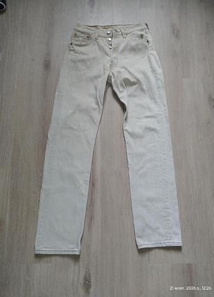 Джинси levi's прямі бежеві