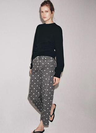 Zara джинси polka dot