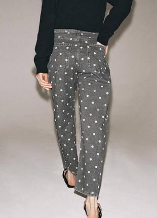Zara джинси polka dot 2