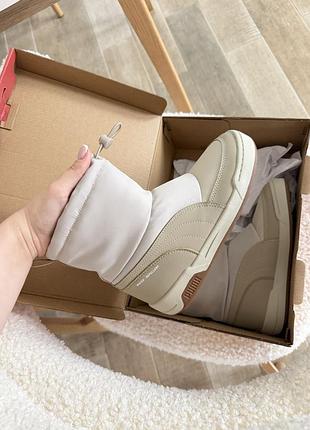 Дитячі унісекс зимові чоботи puma водонепроникні бежеві