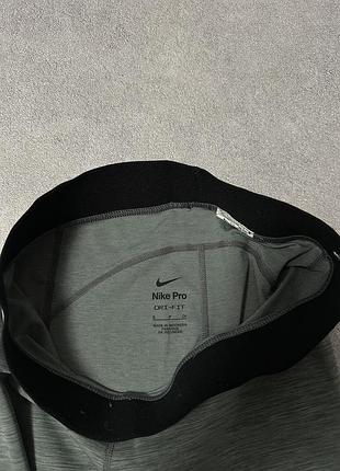Жіночі лосіни nike pro сірі 3