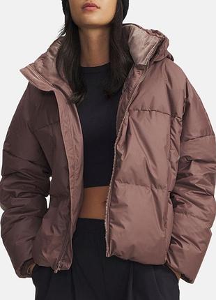Пуховик куртка жіноча under armour limitless коричнева