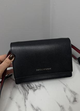 Armani сумка клатч чорна жіноча