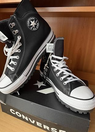 Кеди унісекс converse чорні високі