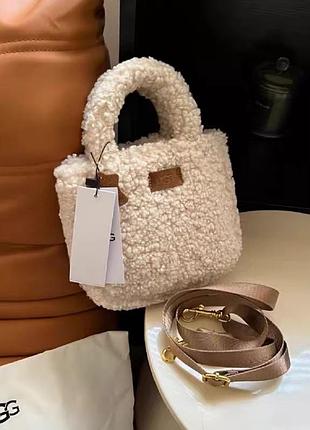 Сумка жіноча ugg teddy біла