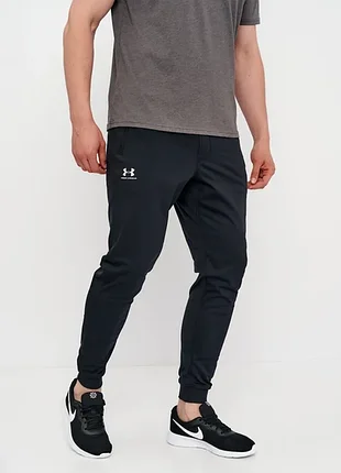 Under armour черные спортивные штаны джогеры
