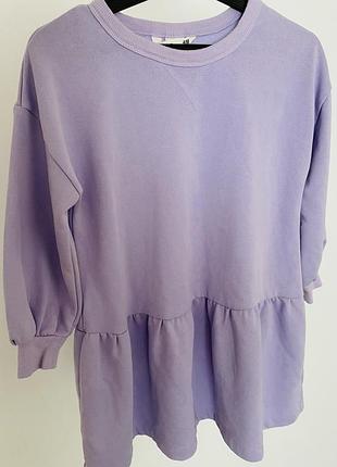 Тепле кофточка-плаття на дівчинку h&m basic