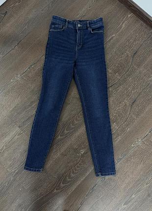 Жіночі джинси скіні lcw jeans сині з високою посадкою xs/s
