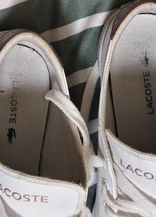 Женские кожаные кроссовки lacoste 3