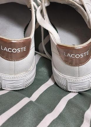 Женские кожаные кроссовки lacoste 4
