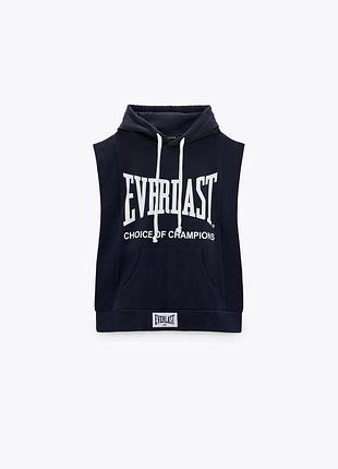 Худі everlast x zara без рукавів темно-синє